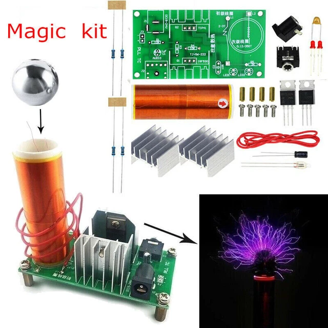 DIY KIT MINI Tesla Coil Plasma Speaker Set Electronic Field Music Project^^i EUR 4,94 PicClick DE