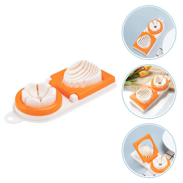 2 IN HANDHELD Food Slicer Cooking Fruit Egg Wire Slicers Cutting Tool £