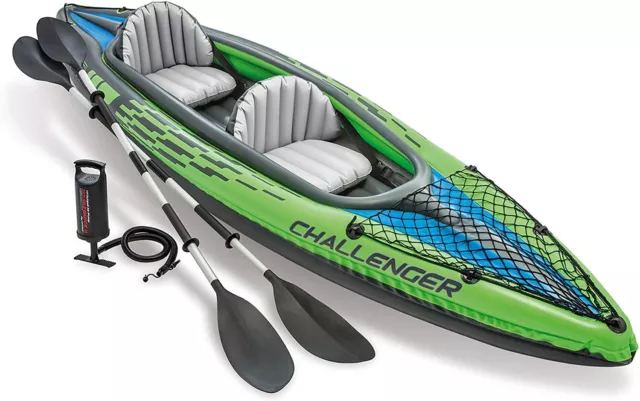 Intex Challenger K2 Kayak, 2-Person Inflatable Kayak Set with Aluminum Oars and
