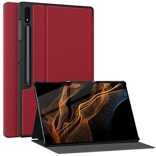 Soke Galaxy Tab S8 Ultra Case 2022 Premium Shock Proof Stand Case Auto Sleep/...