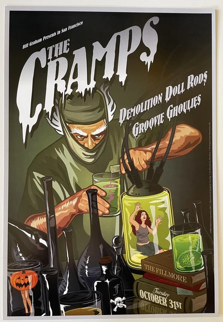 The Cramps Concert Poster 2006 F-824 Fillmore The Cramps Concert Poster 2006 F-824 Fillmore