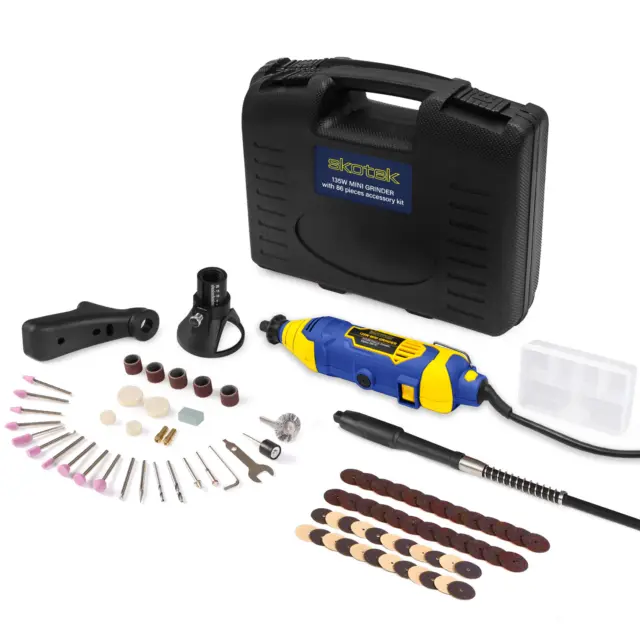 Multi Rotary Tool Kit 135W 80pc Accessories Dremel Compatible Skotek