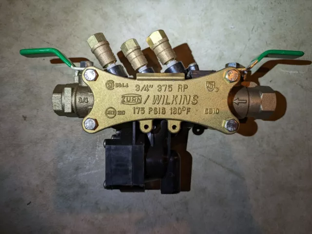 Zurn 34375XL Wilkins 3/4 inch Reduced Pressure Backflow Preventer