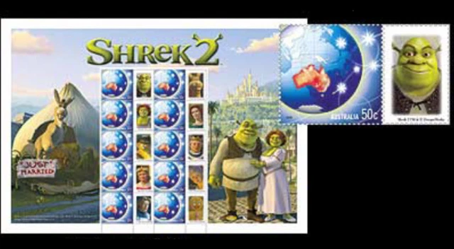 DREAMWORKS - SHREK 2: Riesiger Sonderbriefmarken Block EUR 15,00 ...