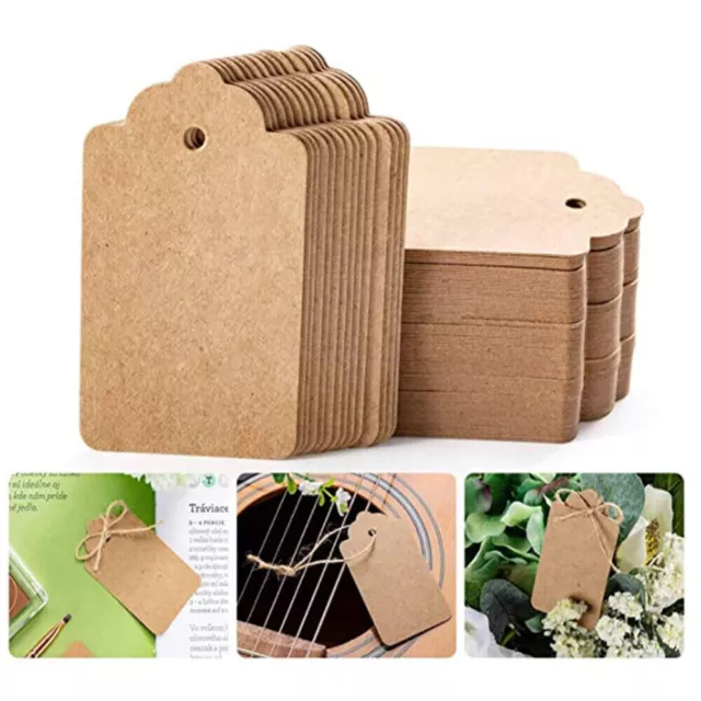 Kraft Paper Tag Blank Craft Hang Labels Gift Card For Party Favor up to 500PCS