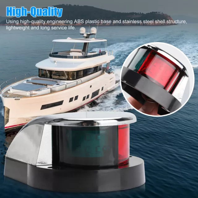 1Pc Boat Light Waterproof IP68 LED 12V Marine Yacht Navigation Lights Red Green