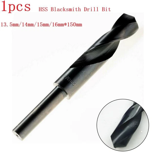 HSS Blacksmith Drill Bit Shank Drill Metric Size 1/2 Straight Shank 1PCS