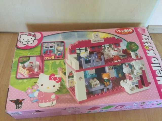 Kinder Spielzeug PlayBIG Bloxx Lego Hello Kitty Villa Kitt-Kid 140 Teile