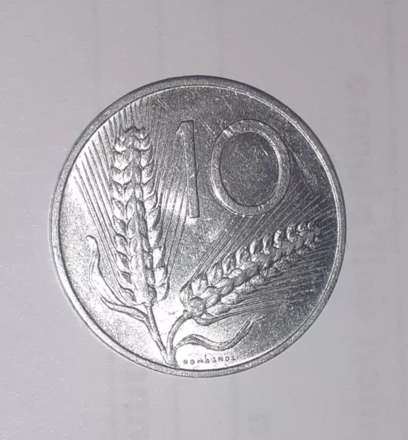 Moneta Rara Della Repubblica Italiana da 10 lire anno 1969