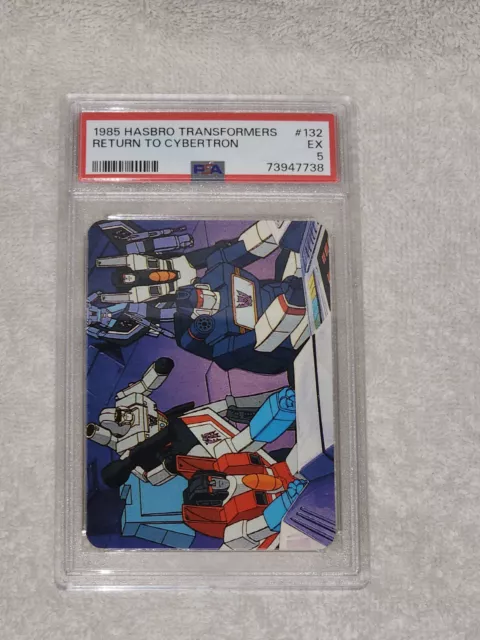 1985 HASBRO TRANSFORMERS #132 PSA 5 Return to Cybertron Decepticons Megatron!