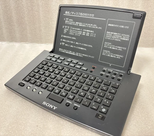 SONY RM-D20P MINI Disc Keyboard Remote Commander TOC Edit