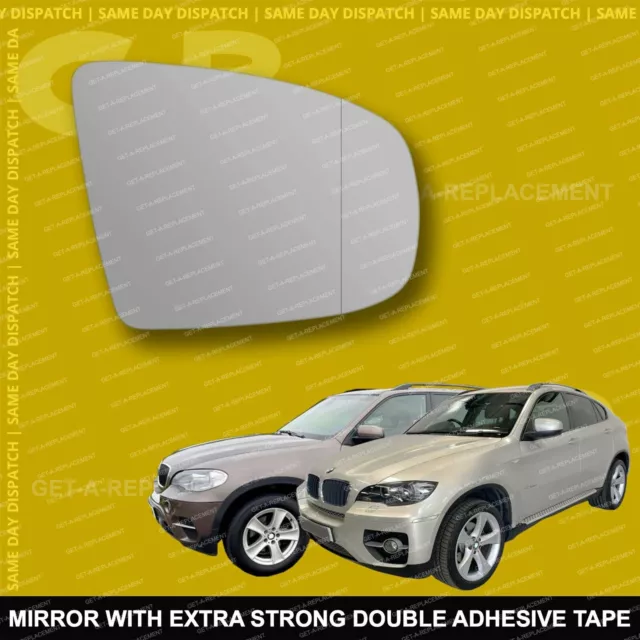 FOR BMW X5 E70 X6 E71 wing mirror glass 07 13 Left Passenger