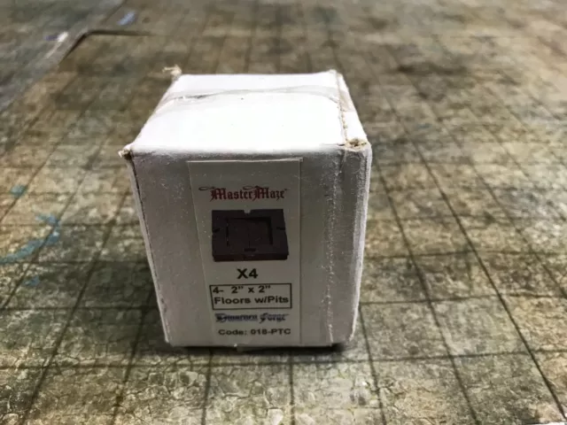 NEW In Box Sealed Dwarven Forge Resin Set of 4 Floors with Pit Tiles 018-PTC NEW In Box Sealed Dwarven Forge Resin Set of 4 Floors with Pit Tiles 018-PTC
