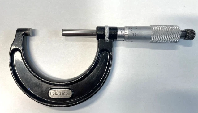 Starrett T436XRL-2 Outside Micrometer, 1-2" Range, .0001" Graduation