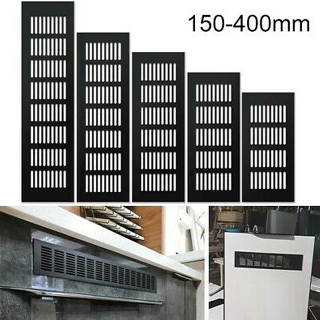 1x Aluminum Alloy Rectangular Cabinet Wardrobe Air Vent Grille Ventilation Cover