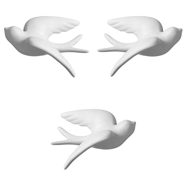 3 Stücke Moderne 3D Vogel Wandbild Beliebte Wanddekoration Home Wohnzimmer