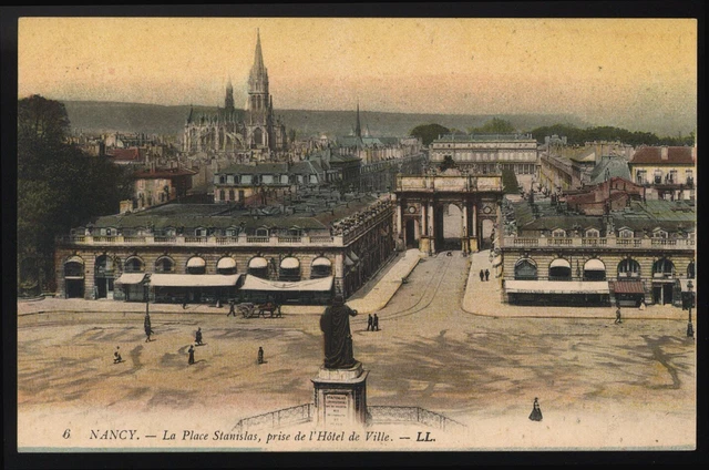 carte postale ancienne NANCY - la place stanislas