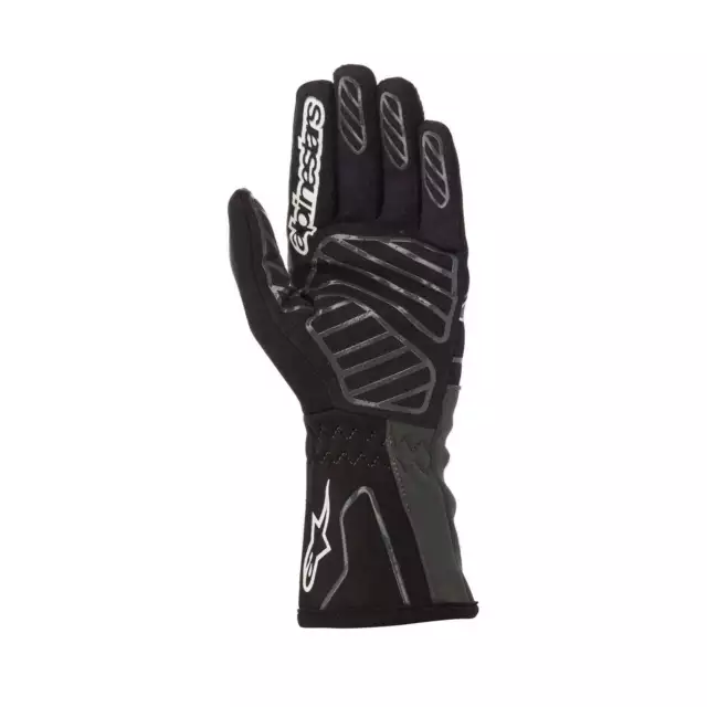 Neu Alpinestars Karthandschuh TECH-1 K V2 Schwarz/Grau (M) 3