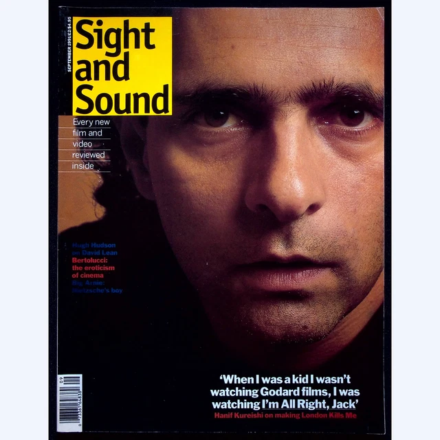 SIGHT AND SOUND Magazine HANIF KUREISHI Schwarzenegger Bertolucci Sight and sound magazine hanif kureishi schwarzenegger bertolucci