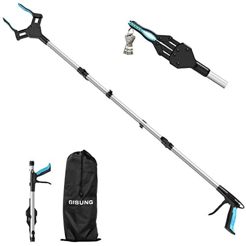 Herramienta Reacher Grabber resistente: agarradores plegables de 44 pulgadas 44 pulgadas (paquete de 1)