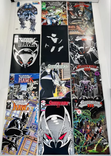 Lot Of 39 Shadowhawk #1-18 /V2 #1-15 Complete Sets + 1 Shots Image 1992-2010 Htf