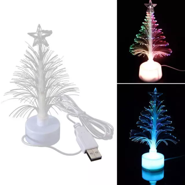 Kind USB Glasfaser Baum Tabletto/Auto Spielzeug Kinder Künstlich Weihnachten C