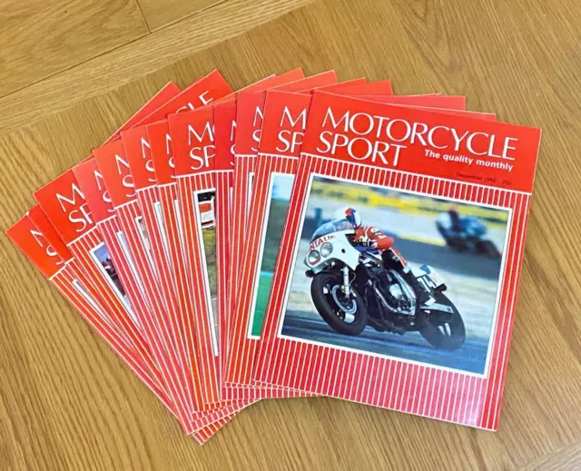 MOTORCYCLE SPORT MAGAZINE  1986 FULL YEAR  12 x Issues January to December 2