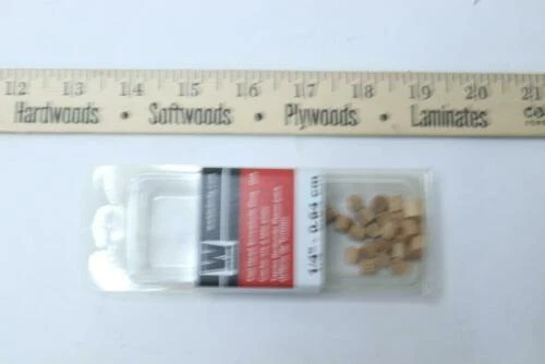 (25-Pk) Waddell Mfg Co Oak CS Screw Hole Plug 8300.25