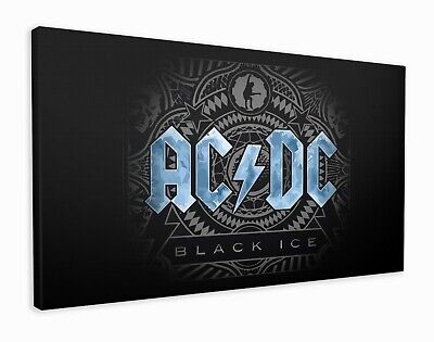 AC/DC in tela stampa di alta qualità appassionati di musica pronto da appendere appena estratto dalla confezione