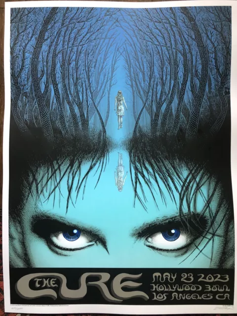 The Cure Hollywood Bowl Emek Poster 5/23 sold out 413/2000. IN hand READY 2 Ship