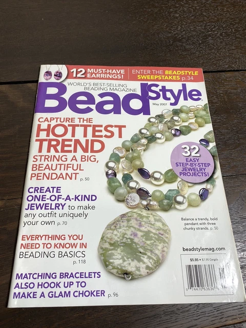 Revista Estilo Cuentas Crea Único Joyería Pulseras Collar Estrangulador