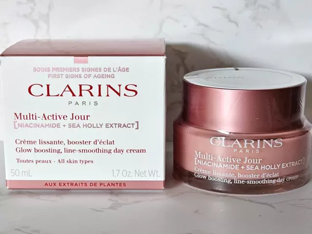 Clarins Multi-Active Jour Day Cream 50ml All Skin Brand New Boxed Genuine