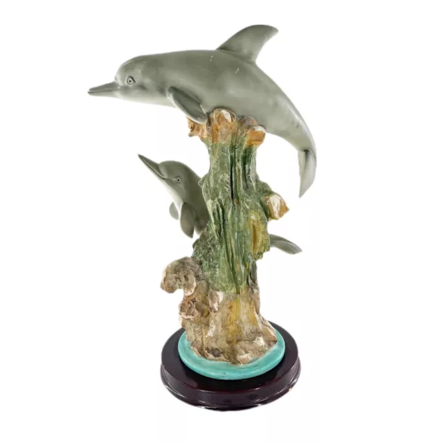 Dolphin Figurine Sea World Souvenir Ocean Decor Beach Tropical Collectible Read