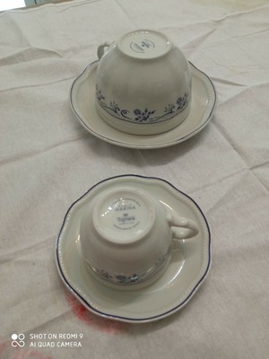 Tognana LS18502M043 Set 6 Tazze The con Piatto cc250 Art & Pepper Stoneware 