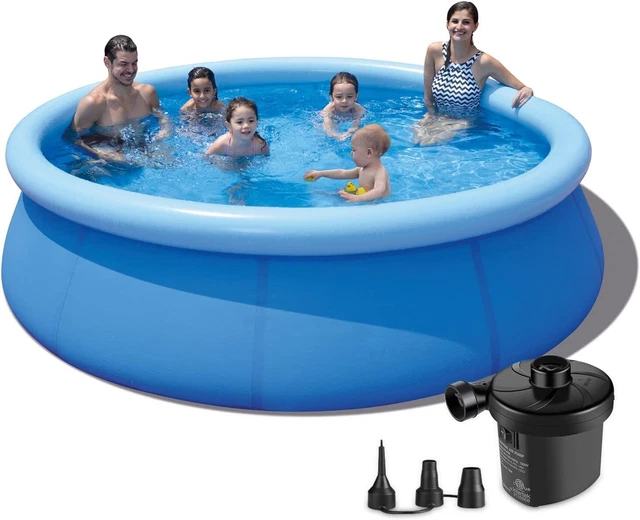 Ground Swimming Pool Above 10ft X 30in Inflatable Outdoor With Pump and Filter