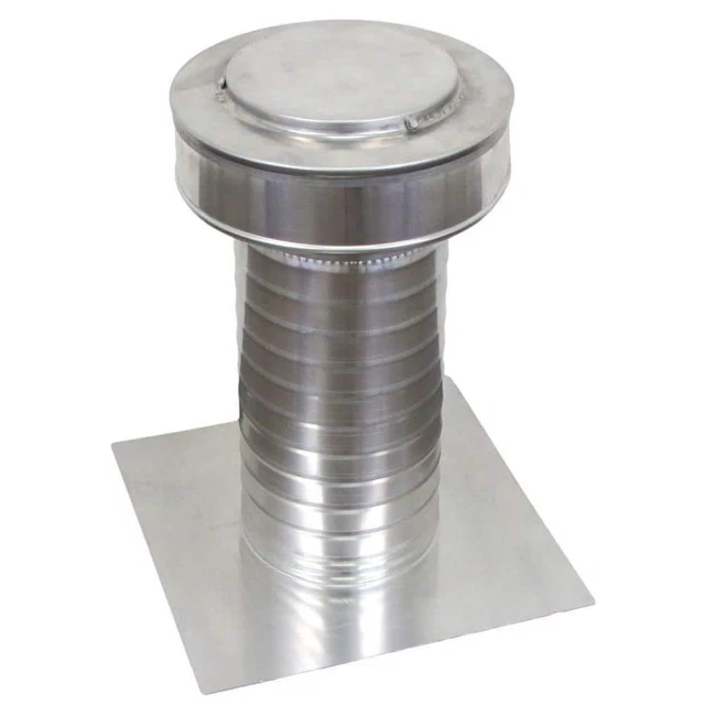 6 in. Dia Keepa Vent an Aluminum Roof Vent for Flat Roofs