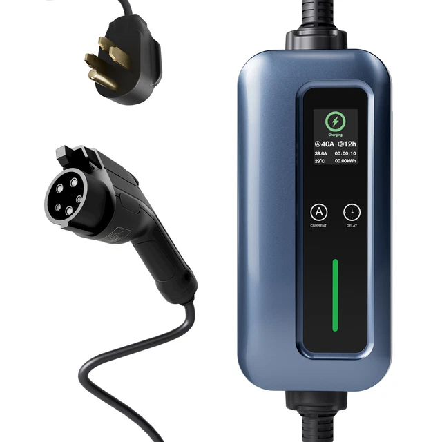 LEVEL 2 EV Charger 40A J1772 Portable Electric Car Charger f Chevy Kia