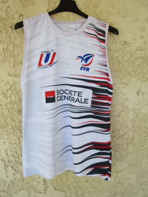 Maillot rugby débardeur équipe de FRANCE UNIVERSITAIRE 2017 SEVENS finales shirt