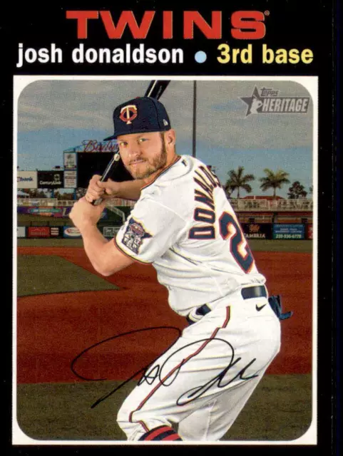 2020 Heritage High Number Base #503 Josh Donaldson - Minnesota Twins