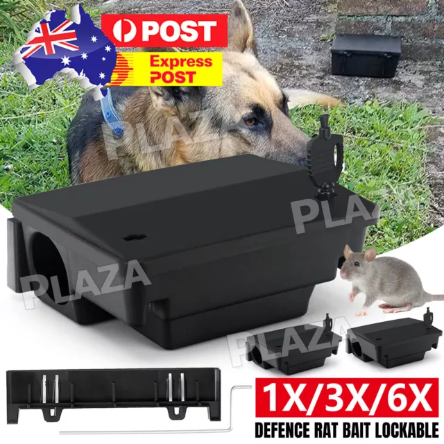 Poison Mouse Control Box Defence Rat Bait Lockable Station Trap Rodent With Lock