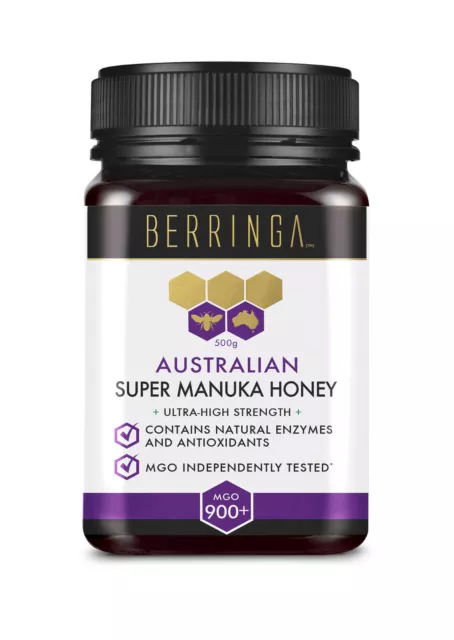 Berringa Super Manuka Honey, MGO 900+, Free shipping, 250gms or 500gms jar