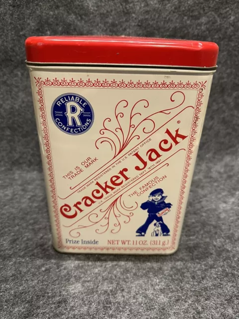 Vintage 1991 Cracker Jack 11oz Popcorn Tin