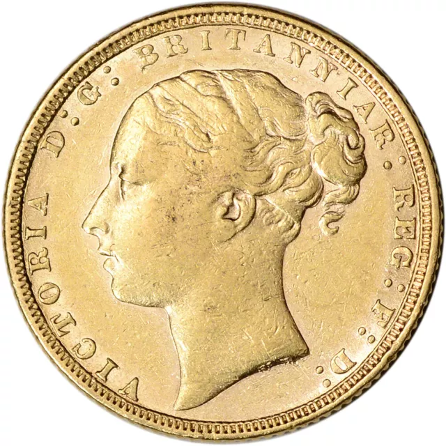 Great Britain Gold Sovereign (.2354 oz) - Victoria Young - Avg Circ Random Date