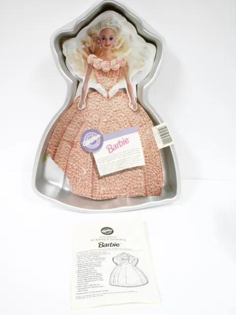 Wilton Birthday Barbie Cake Baking Mold, Pan - Vintage 1992 Mattel Never Used