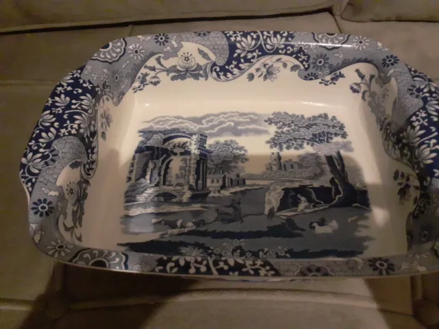 Spode Blue Italian Serving Dish New