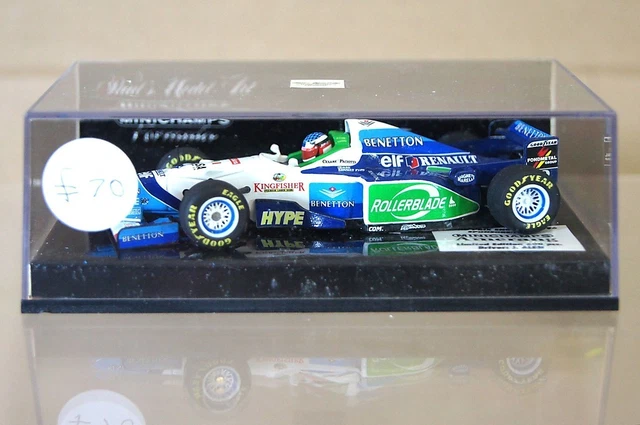 Minichamps 1/18 Benetton Renault B196 (Jean Alesi #3) 1996 - Défaut, Sans Boîte