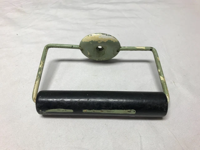 Antique Vintage Brass Toilet Paper Holder Old Plumbing Bath Fixture 1962-23B
