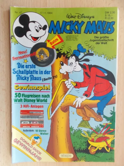 Comics, Hefte, MICKY MAUS, Band Nr. 47/1984 , ohne Beilage, Walt Disney, Ehapa