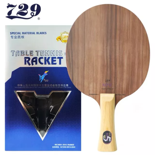 729 Rosewood 5 Ping Pong Table Tennis Blade Racket 5-Ply All-Wood Blade FL