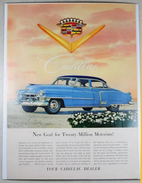 Original Magazine Print Ad  1950 Cadillac